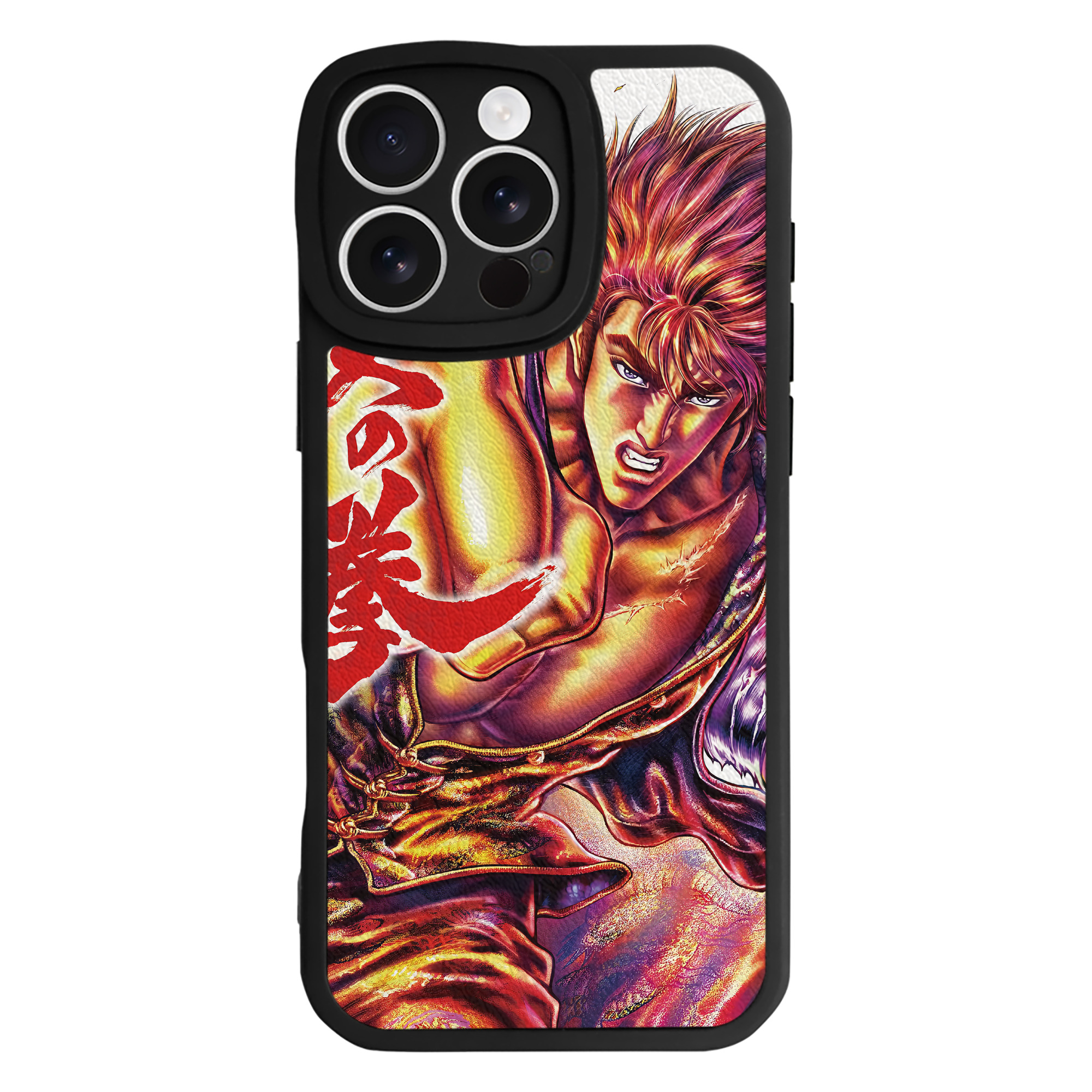 （画像用） 北斗の拳 Fist of the North Star 【iPhone 16シリーズ対応】シリコンスマホケース（レザー調） 材質：シリコン